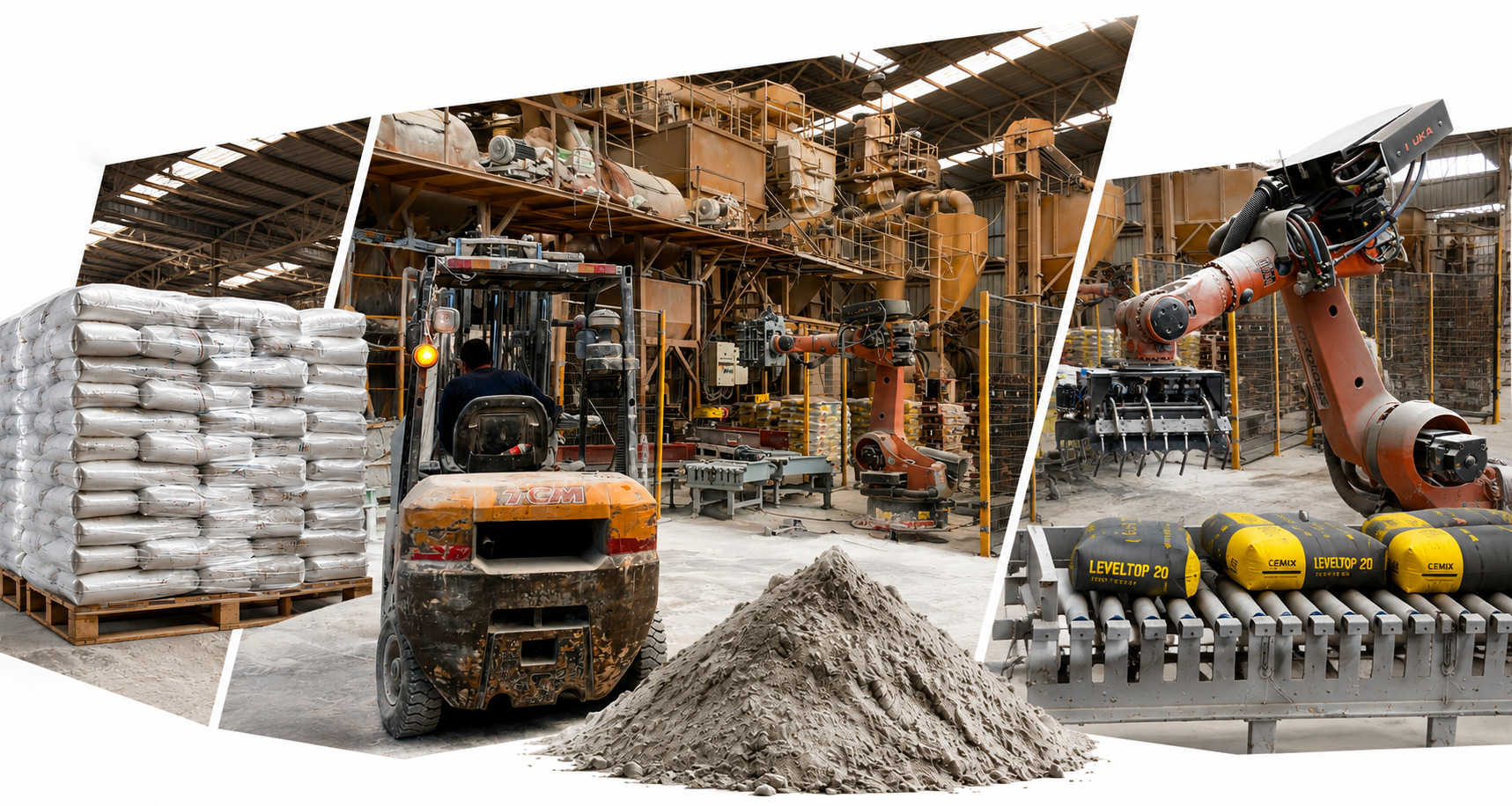 Direkt Fabrikadan Halka Taş tozu ve Beton harcı